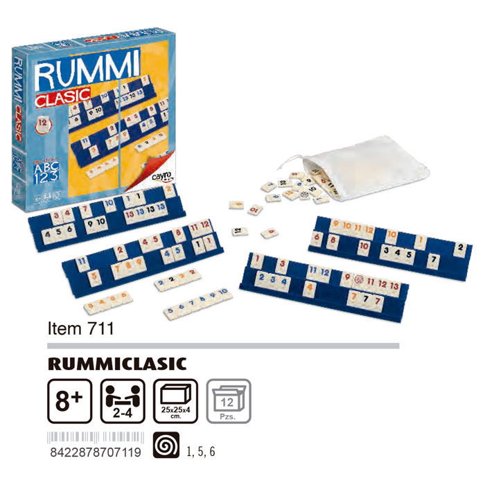 Cayro Jeu Rummi Clasic pour 2-4 joueurs