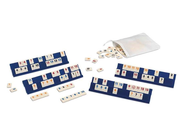 Cayro Rummikub Classique en Espagnol - Jeu de Société avec Tuiles pour 2 à 4 Joueurs - Dimensions 25 x 25 x 4,5 cm