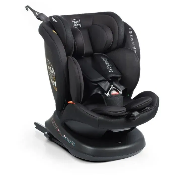 Babyauto Siège Auto Rodia Pivotant et Inclinable Groupe 0/1/2/3 i-Size Plus 40-150 cm - Noir - Isofix, Harnais 5 Points, Réducteur Babyauto Siège Auto Rodia Pivotant et Inclinable Groupe 0/1/2/3 i-Size Plus 40-150 cm - Noir - Isofix, Harnais 5 Points, Réducteur