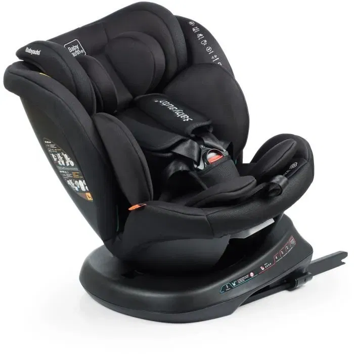 Babyauto Siège Auto Rodia Pivotant et Inclinable Groupe 0/1/2/3 i-Size Plus 40-150 cm - Noir - Isofix, Harnais 5 Points, Réducteur Babyauto Siège Auto Rodia Pivotant et Inclinable Groupe 0/1/2/3 i-Size Plus 40-150 cm - Noir - Isofix, Harnais 5 Points, Réducteur