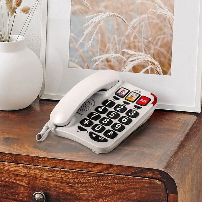 SPC 3295B Téléphone fixe Blanc