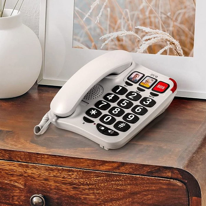 SPC 3295B Téléphone fixe Blanc