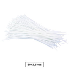 GSC Evolution Sac de 100 colliers de serrage 100% nylon 80x2,5mm Naturel