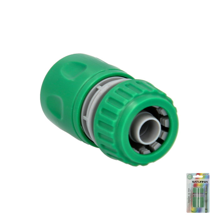 SATURNIA Connecteur tuyau plastique 3/4 blister SATURNIA Connecteur tuyau plastique 3/4 blister