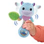 V-Tech Sonajero Hipo Bébé Azul 80-577322 - Sonajero Hippopotame Léger pour Bébé +3 Mois avec Textures Variées pour Stimulation