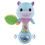 V-Tech Sonajero Hipo Bébé Azul 80-577322 - Sonajero Hippopotame Léger pour Bébé +3 Mois avec Textures Variées pour Stimulation