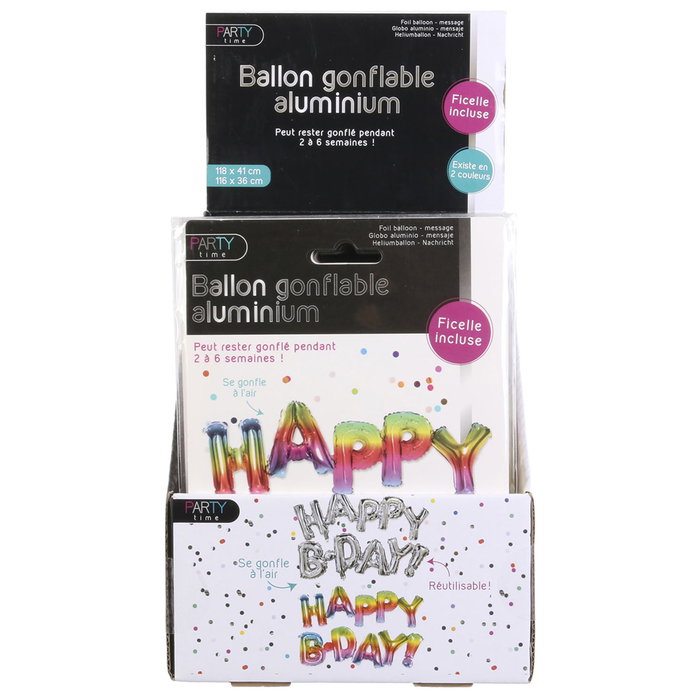 Party Time Globo Aluminio Happy Birthday Party Time Globo Aluminio Happy Birthday