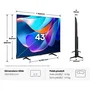 Hisense 43A6S - Smart TV LED 43 pouces (108 cm) 4K UHD