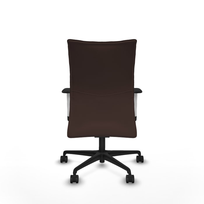 Piqueras Y Crespo Chaise de bureau Albacete Marron foncé avec mécanisme synchrone