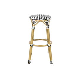 Tabouret Home ESPRIT Bicolore Métal rotin synthétique 39,5 x 39,5 x 74,5 cm
