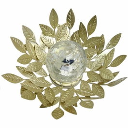 Galix Nénuphar solaire Or et Verre craquelé