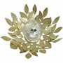 Galix Nénuphar solaire Or et Verre craquelé