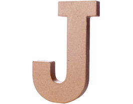 Innspiro Lettre J en papier mâché 20 cm