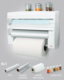 METALTEX Distributeur de cuisine pour 3 rouleaux, 39x10x25cm