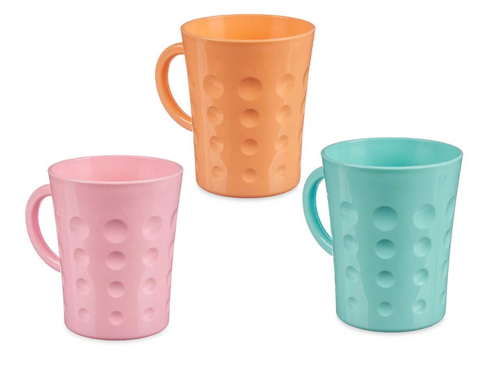Leknes Lot de tasses en plastique 300 ml (8x10x11,5 cm) couleurs pastel assorties (Set de 60) Leknes Lot de tasses en plastique 300 ml (8x10x11,5 cm) couleurs pastel assorties (Set de 60)