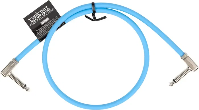 Ernie Ball Cable Flex Patch 24" Azul – Câble jack anglé haute flexibilité pour pédalier Ernie Ball Cable Flex Patch 24" Azul – Câble jack anglé haute flexibilité pour pédalier