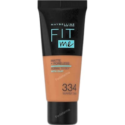 Maybelline Fit Me Matte + Poreless Fond de teint 334-bronzage chaud