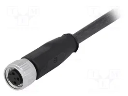 HARTING Câble de connecteur M8, fiche mâle, 3 broches, 5 m, droit