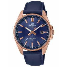 Casio EFV-150CL-2AVUEF montre analogique avec bracelet bleu et boîtier rose