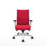 Piqueras Y Crespo Chaise Albacete Confidente Rouge avec Mécanisme Synchrone et Base Blanche