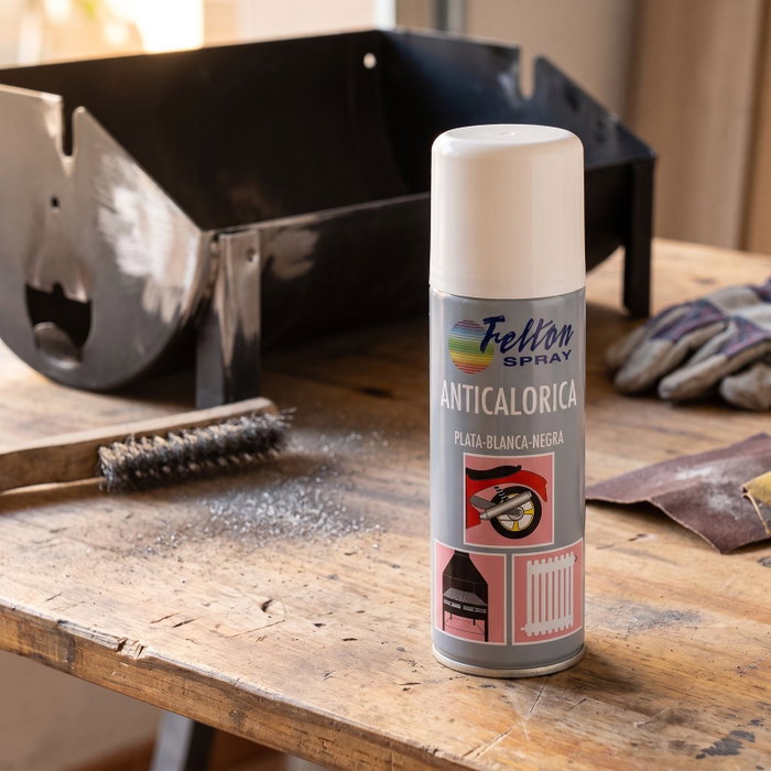 FELTON Spray de peinture anticalorique blanc 200 ml