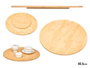 Kinvara Plateau Tournant Rond en Bambou 50,5 cm (Set de 6)