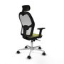 Piqueras y Crespo 2D086N2 Chaise de Bureau avec Appui-tête Vert