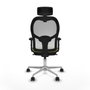 Piqueras y Crespo 2D086N2 Chaise de Bureau avec Appui-tête Vert