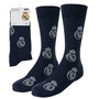 Cerdà Calcetines 6,6 Chaussettes Adulte Real Madrid Taille Unique avec Logo - Bleu Foncé