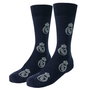 Cerdà Calcetines 6,6 Chaussettes Adulte Real Madrid Taille Unique avec Logo - Bleu Foncé