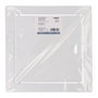 EDM Tapa de registro carrée encastrable acier inoxydable blanc 20x20cm / 24,5x24,5cm