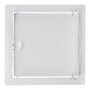 EDM Tapa de registro carrée encastrable acier inoxydable blanc 20x20cm / 24,5x24,5cm