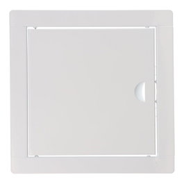 EDM Tapa de registro carrée encastrable acier inoxydable blanc 20x20cm / 24,5x24,5cm