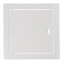 EDM Tapa de registro carrée encastrable acier inoxydable blanc 20x20cm / 24,5x24,5cm
