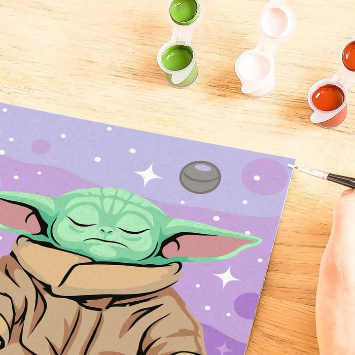 Star Wars: The Mandalorian CreArt peinture par numéros Grogu en méditation
