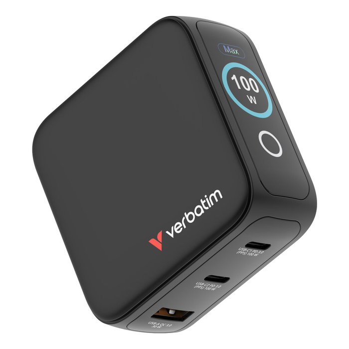 Verbatim Mini GaN Charger Blanc 100 W Verbatim Mini GaN Charger Blanc 100 W