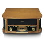 Lenco TCD-2571WD Lecteur Vinyle Multifonction en Bois avec Bluetooth et Radio DAB+