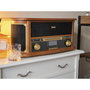 Lenco TCD-2571WD Lecteur Vinyle Multifonction en Bois avec Bluetooth et Radio DAB+