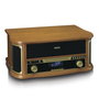 Lenco TCD-2571WD Lecteur Vinyle Multifonction en Bois avec Bluetooth et Radio DAB+