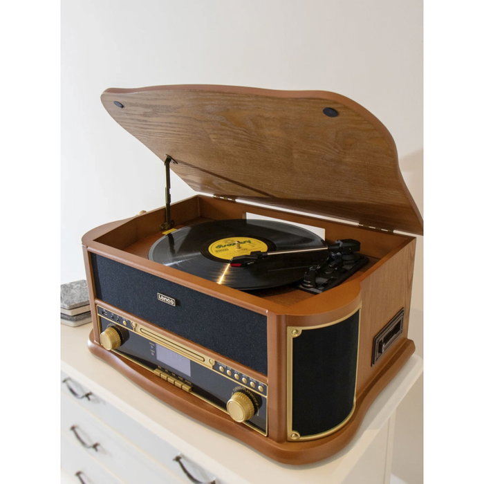 Lenco TCD-2571WD Lecteur Vinyle Multifonction en Bois avec Bluetooth et Radio DAB+ Lenco TCD-2571WD Lecteur Vinyle Multifonction en Bois avec Bluetooth et Radio DAB+