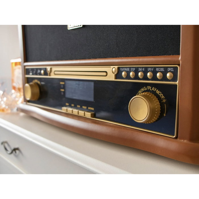 Lenco TCD-2571WD Lecteur Vinyle Multifonction en Bois avec Bluetooth et Radio DAB+ Lenco TCD-2571WD Lecteur Vinyle Multifonction en Bois avec Bluetooth et Radio DAB+
