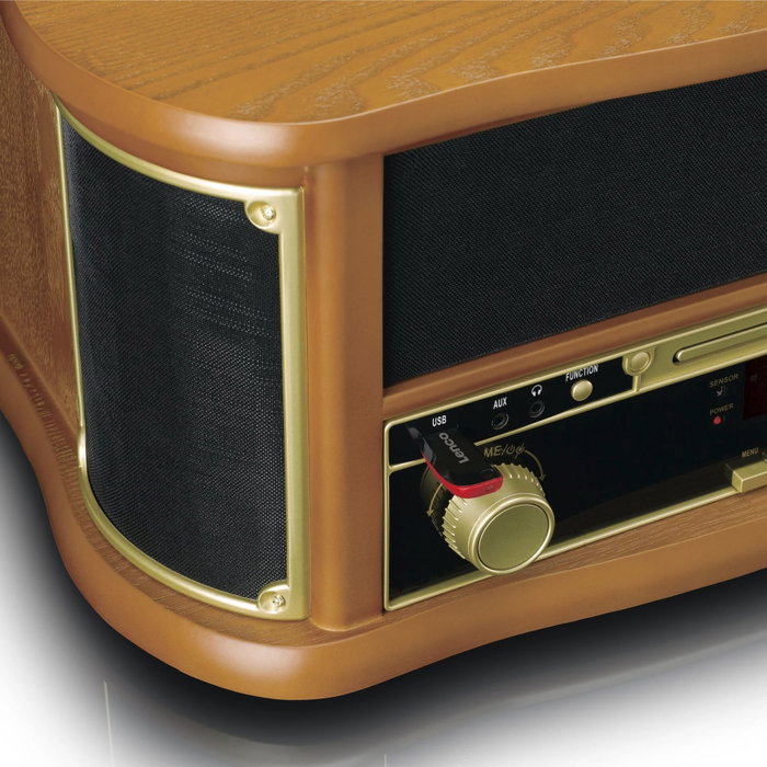 Lenco TCD-2571WD Lecteur Vinyle Multifonction en Bois avec Bluetooth et Radio DAB+ Lenco TCD-2571WD Lecteur Vinyle Multifonction en Bois avec Bluetooth et Radio DAB+