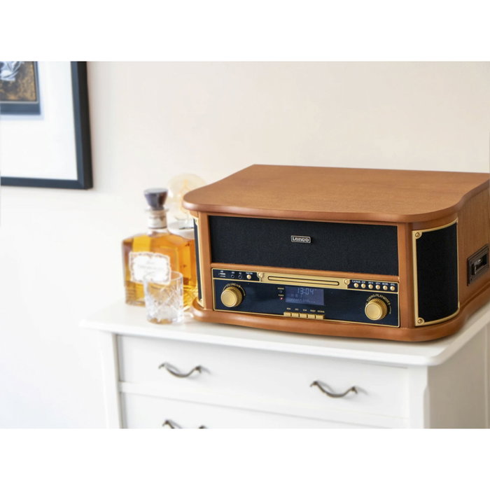 Lenco TCD-2571WD Lecteur Vinyle Multifonction en Bois avec Bluetooth et Radio DAB+ Lenco TCD-2571WD Lecteur Vinyle Multifonction en Bois avec Bluetooth et Radio DAB+
