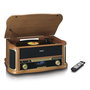 Lenco TCD-2571WD Lecteur Vinyle Multifonction en Bois avec Bluetooth et Radio DAB+