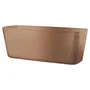 Deroma Jardinière Origin - Plastique recyclé - Résistante au gel et UV - 49,1 x 18,6 x h17,8 cm - 11,6 L - Terre cuite