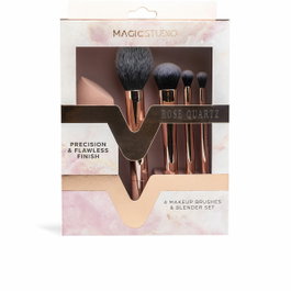 Magic Studio Kit de pinceaux de maquillage BROCHAS 5 pièces en quartz rose