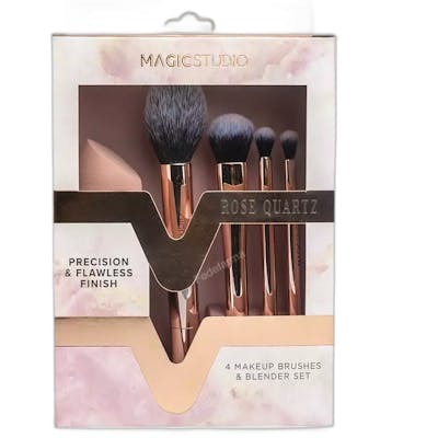 Magic Studio Kit de pinceaux de maquillage BROCHAS 5 pièces en quartz rose