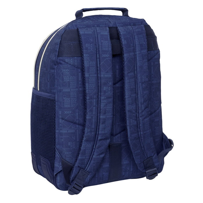 Safta Mochila Doble avec renforts d'angle adaptable sur chariot 32x42x15cm Safta Mochila Doble avec renforts d'angle adaptable sur chariot 32x42x15cm
