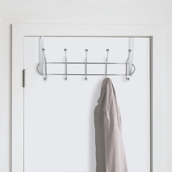 ORYX Porte-manteau Métallique pour Porte - Finition Inox