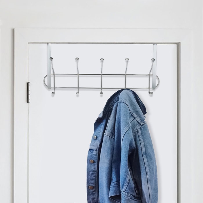 ORYX Porte-manteau Métallique pour Porte - Finition Inox